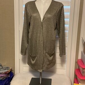 Women's Gray Cardigan Sweater